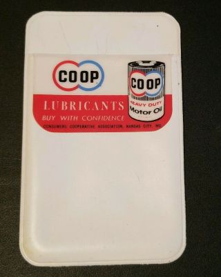 Vintage Co Op Coop Heavy Duty Motor Oil Pocket Protector Consumers Cooperative