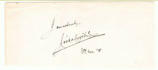 Joseph Joska Szigeti Hungarian Violinist Signed And Dated Autograph