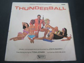 Vinyl Record Album Thunderball Motion Picture Score (171) 4