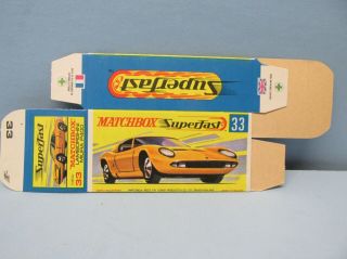 Matchbox Superfast 33A Lamborghini Mura “G Box” Unfolded C10 2