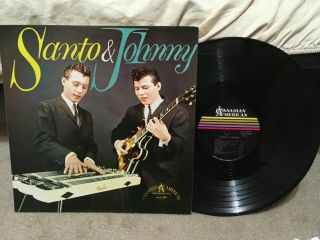 Santo & Johnny: Self Titled Lp Canadian American 1959 Calp - 1001 Beauty Vg,  /vg,