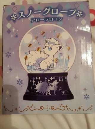 Pokemon Center Japan Rokon Vulpix Crystal Season Alola Vulpix Snow Globe