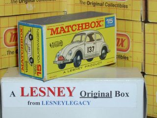 Matchbox Lesney 15d Volkswagen 1500 Saloon Type F Model Empty Box