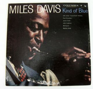 Miles Davis Kind Of Blue Lp Record Columbia 6 - Eye Mono 1j 1j Cl 1355 Nm