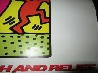 SCARCE Keith Haring RED HOT AND DANCE Promotional Poster 1992 George Michael 4