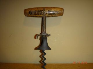 Rare Vintage Anheuser Busch Cork Screw With Eagle