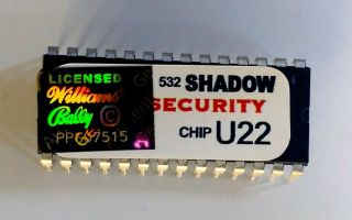 Williams Wpc - S Cpu U22 Security Chip The Shadow Pinball Machine