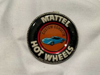 Vintage 1968 Hot Wheels Custom Corvette Redline Blue,  pin 4