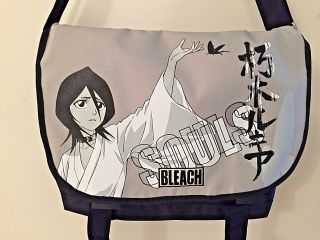 Anime Bleach Messenger Bag Satchel Laptop Bag Bookbag Gray & Black