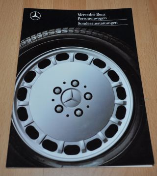 Mercedes Benz Sonderausstattungen Accessories Brochure Prospekt 0888