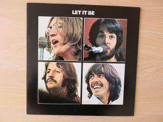 The Beatles Let It Be Italian Vinyl Lp Red Apple Logo 3c064 - 04433 Ex/ex,