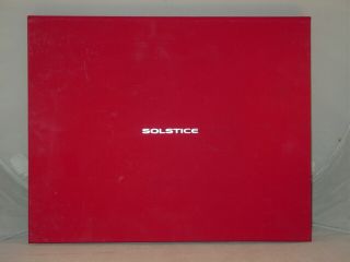 Pontiac Solstice Limited Edition Concept Artwork Portfolio Of Photos 731/1000