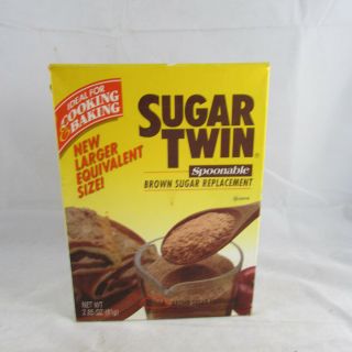 Sugar Twin Box Only Brown Sugar Replacement Vintage Advertising