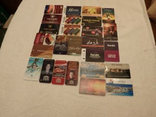 26 Different Casino Room Key Cards 26