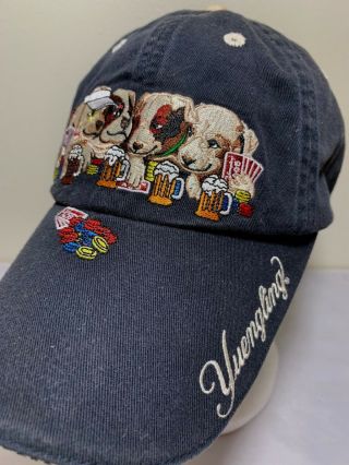 Yuengling Cap Hat Ace Of Beers Dogs Playing Cards Navy Blue