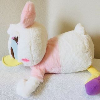 Disney Daisy Duck Giga Jumbo Lying Down Plush Pastel 57 cm x 33 cm Toreba Japan 3