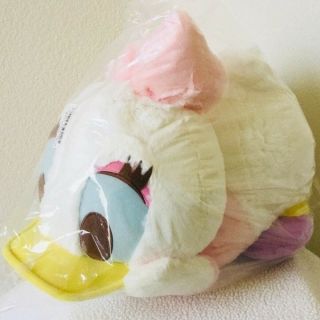 Disney Daisy Duck Giga Jumbo Lying Down Plush Pastel 57 cm x 33 cm Toreba Japan 5
