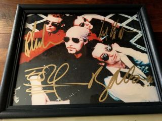 U2 Signed Autographed Framed 8 X 10 Photo W Bono,  Edge,  Clayton,  Mullen