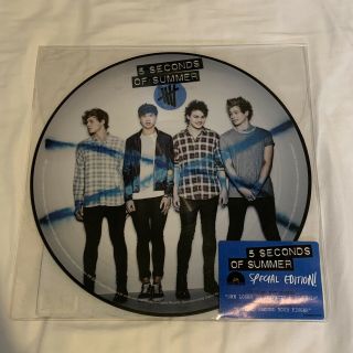 Rare 5 Seconds Of Summer Self Titled Picture Disc Vinyl Lp 5sos Limited Edition