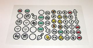 Space Invaders Pinball Insert Decals Licensed