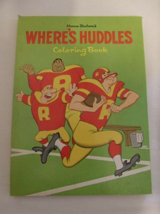Vintage Wheres Huddles Coloring Book 1971 Hanna - Barberas