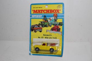 Matchbox Superfast 57 Wild Life Truck,  Yellow,  In Blisterpack