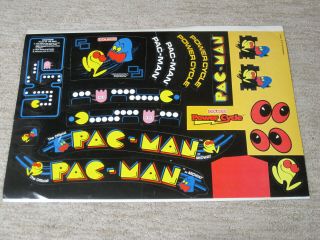 Pac Man Big Wheel Power Cycle Decal Stickers Set Only 1982 Coleco