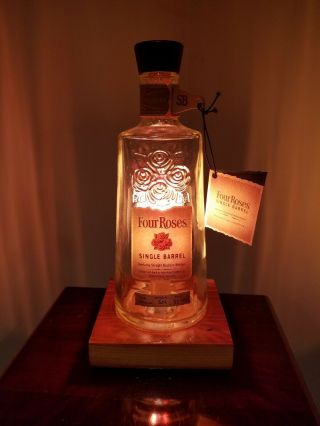 Four Roses Bourbon Bottle Lamp
