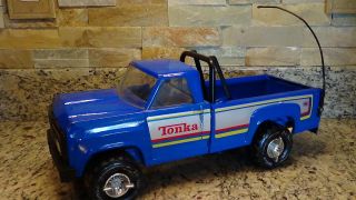 1979 Vintage Tonka Dodge Pickup Truck Blue Pressed Streel Removable Tires Xr - 101