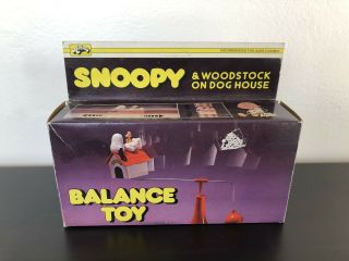 Vintage Snoopy & Woodstock Dog House Peanuts Aviva Vintage Balance Toy Figure