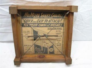 Antique Hardware Store Display No More Shaky Chair Brace Co Tool
