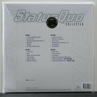 STATUS QUO ' Collected ' Ltd Edition Audiophile 180g WHITE Vinyl 2LP NEW/SEALED 3