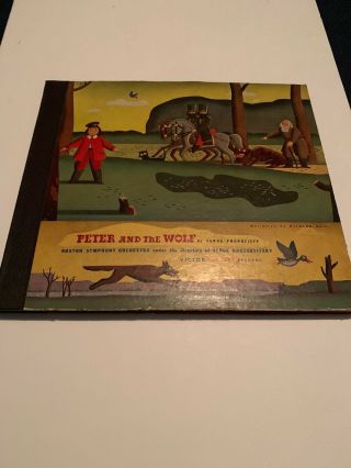 Peter And The Wolf 3 Lp Set Boston Symphony Orchestra Victor Prokofieff Rare
