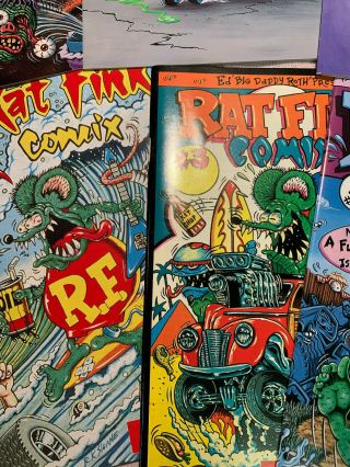 RAT FINK COMICS COMIX COMPLETE SET.  ED BIG DADDY ROTH. 3