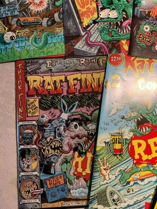 RAT FINK COMICS COMIX COMPLETE SET.  ED BIG DADDY ROTH. 4