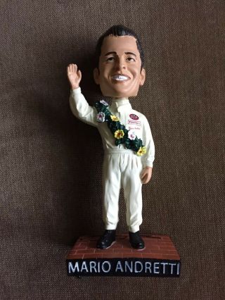 2019 Indianapolis 500 Signed Mario Andretti Bobblehead 50th Ann Autographed 4