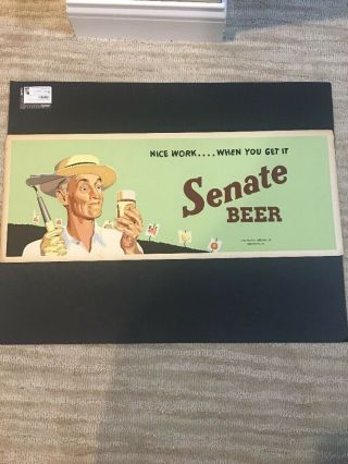 Senate Beer Trolley Sign / Heurich Brewing Co.  Washington Dc