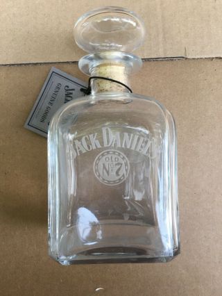 Jack Daniels Daniel’s 1989 Fenton Art Glass Bottle Decanter Whiskey