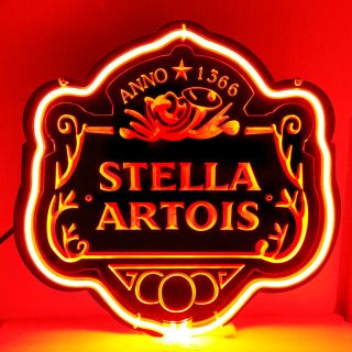 Sb049 Stella Artois Beer Bar Display Neon Light 3d Acrylic Sign 11 " X10.  75 "