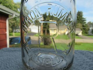 Treq Milk Bottle Byron Rumsey Dairy Farm Newfield Ny Tompkins County 1936 V Rare