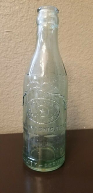 Vintage San Antonio Lonestar Bottling Wrks 6 Oz Glass Bottle