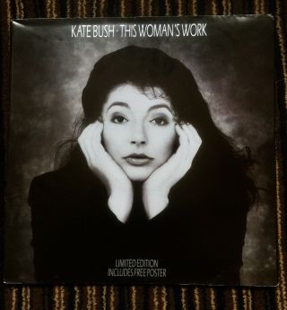 Kate Bush - This Woman’s Work - Rare 1989 Ltd Edition 12” & Poster - 12em 119 - Nr