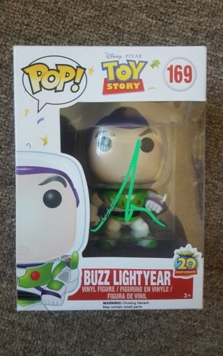 Tim Allen Signed Autographed Buzz Lightyear Funko Pop 169 Toy Story W/coa Proof