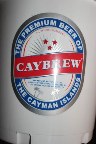 Caybrew White Plastic Ice Bucket Cayman Islands Beer 2