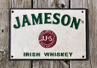 Jameson Irish Whiskey Cast Iron Bar Pub Tavern Sign