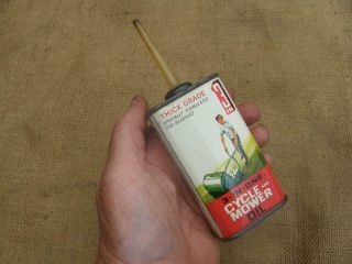 Vintage 3 - In - One Bicycle & Lawnmower Oil Tin