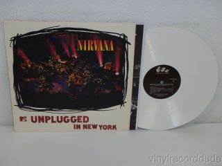 Nirvana Mtv Unplugged In York 1994 1st Us White Vinyl Lp Dgc - 24727