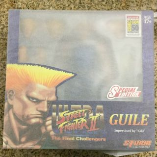 Guile Blue Ultra Street Fighter 2 Ii 1/12 Figure Sdcc 2019 Storm Collectibles