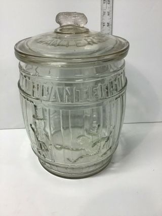 Vintage Planters Peanut Large Jar With Lid