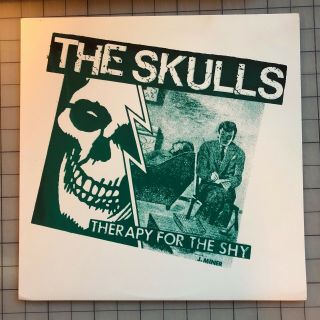 Skulls " Therapy For The Shy " 2002 Lp Kbd Punk Silkscreen 